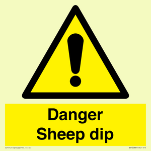 Danger Sheep dip